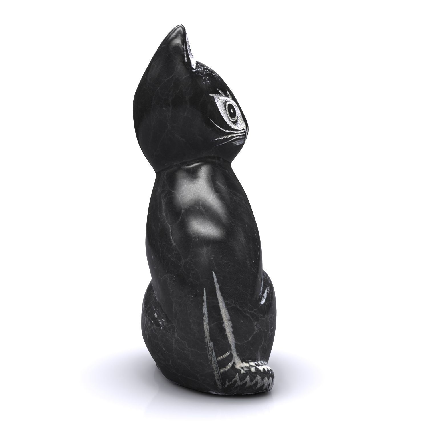 Statuette - Black Cat 3D model_9