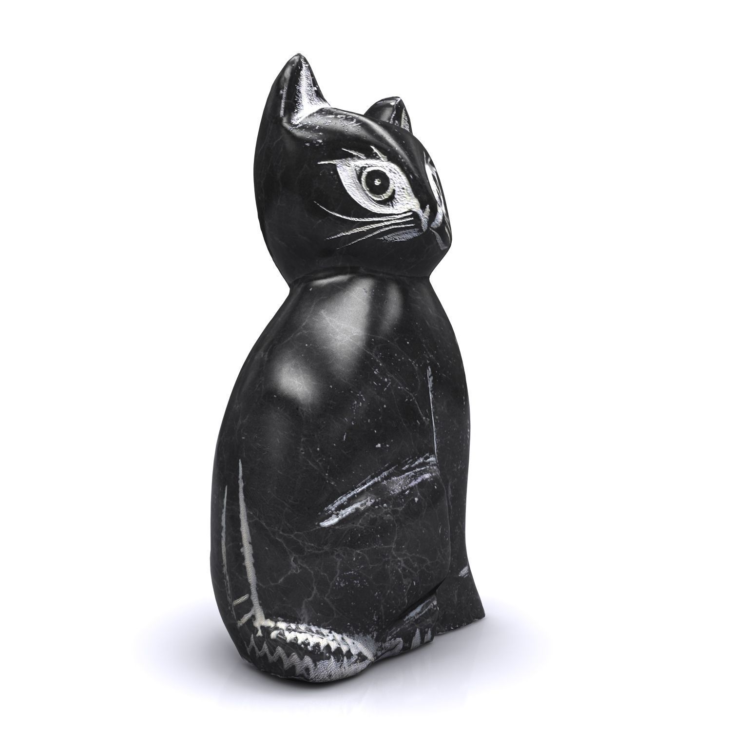 Statuette - Black Cat 3D model_10
