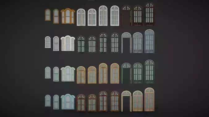 Round Windows Collection with Unique Top Design