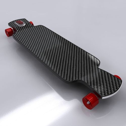 Longboard Skateboard 3D model