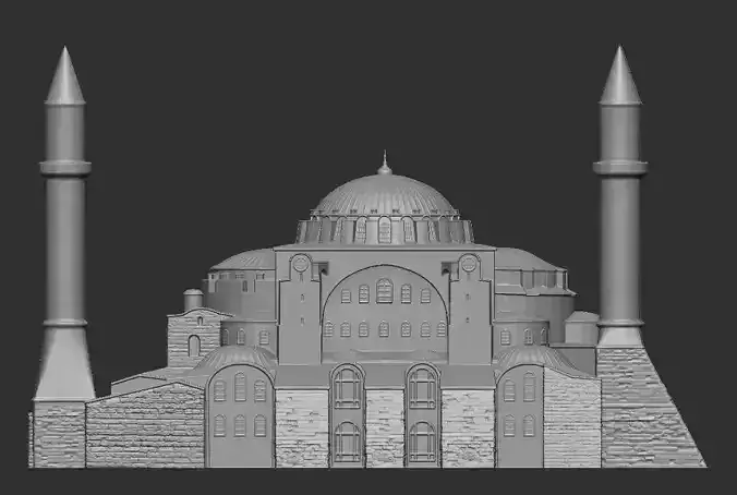 Ayasofya -hagia sophia- Cami 3D Modeli 3D print model