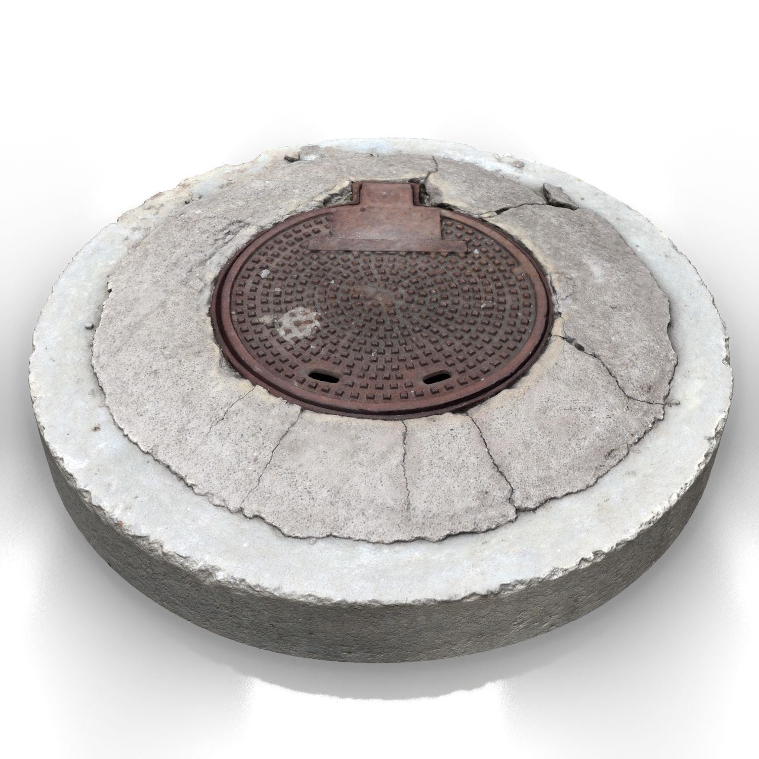 Sewer Lid A3 3D model_2