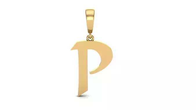 Pendant Alphabet Letter 15 mm Keter P