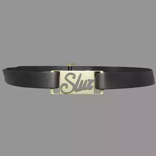 Slut Choker Necklace Low-poly 3D model