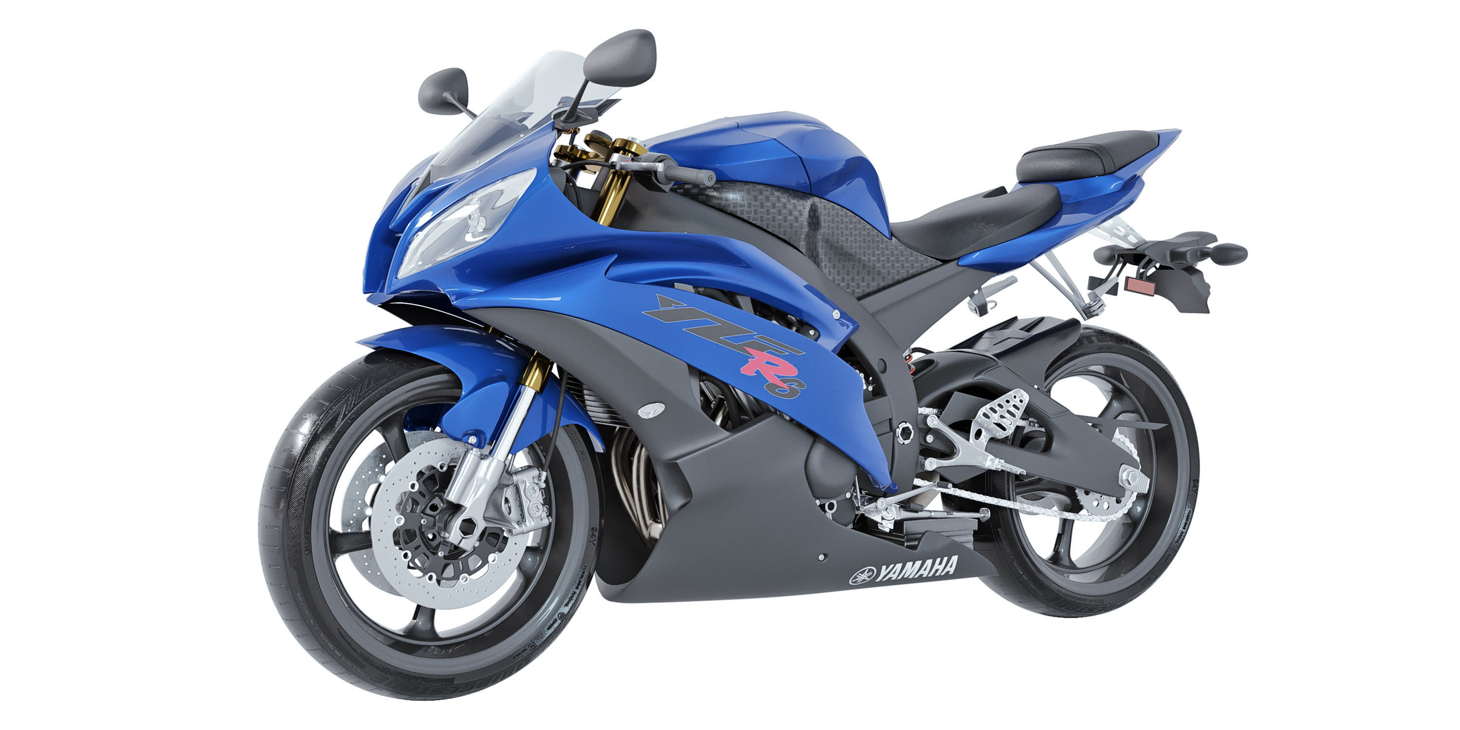 Yamaha YZF-R6 3D model_2