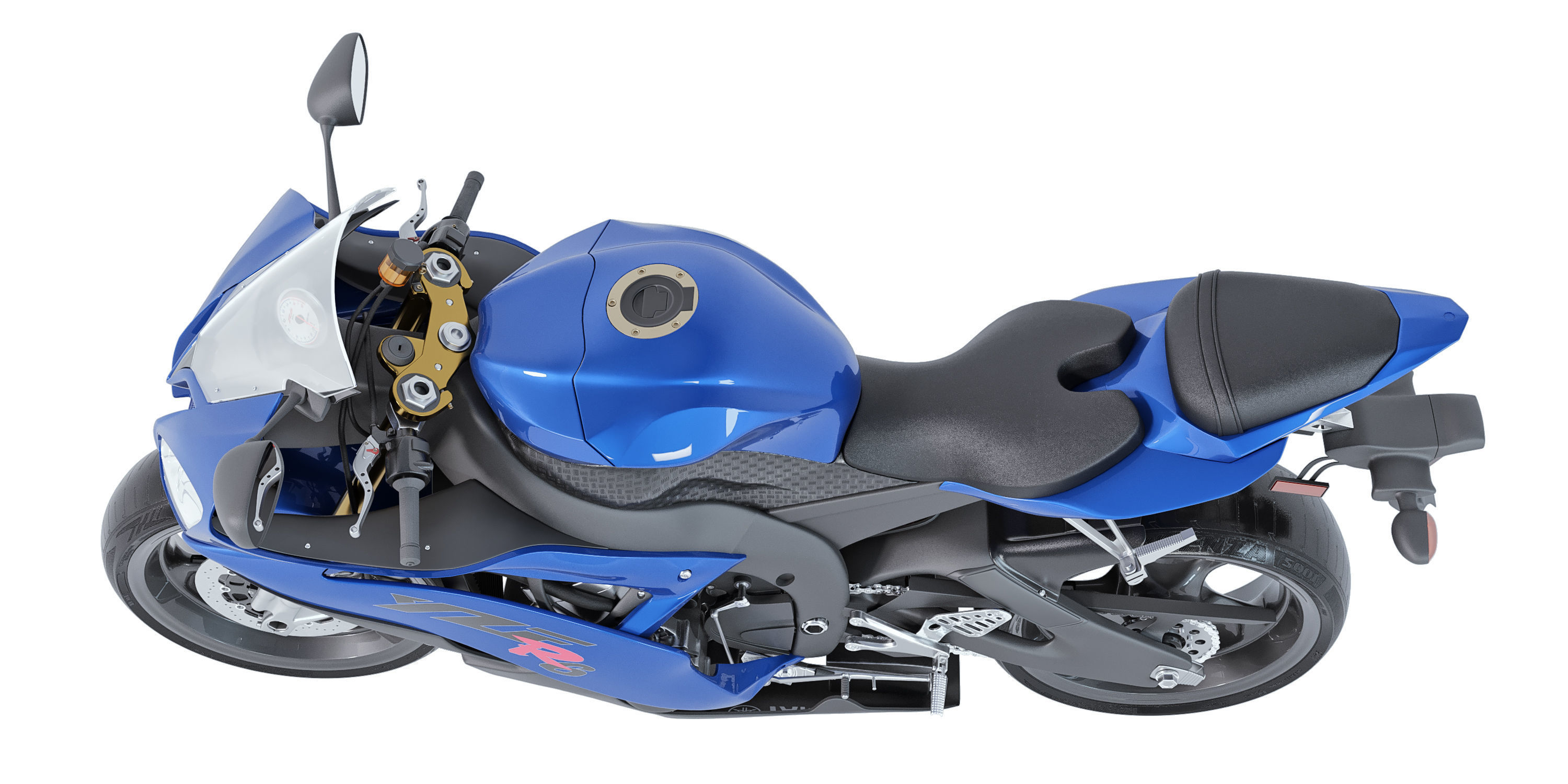 Yamaha YZF-R6 3D model_4