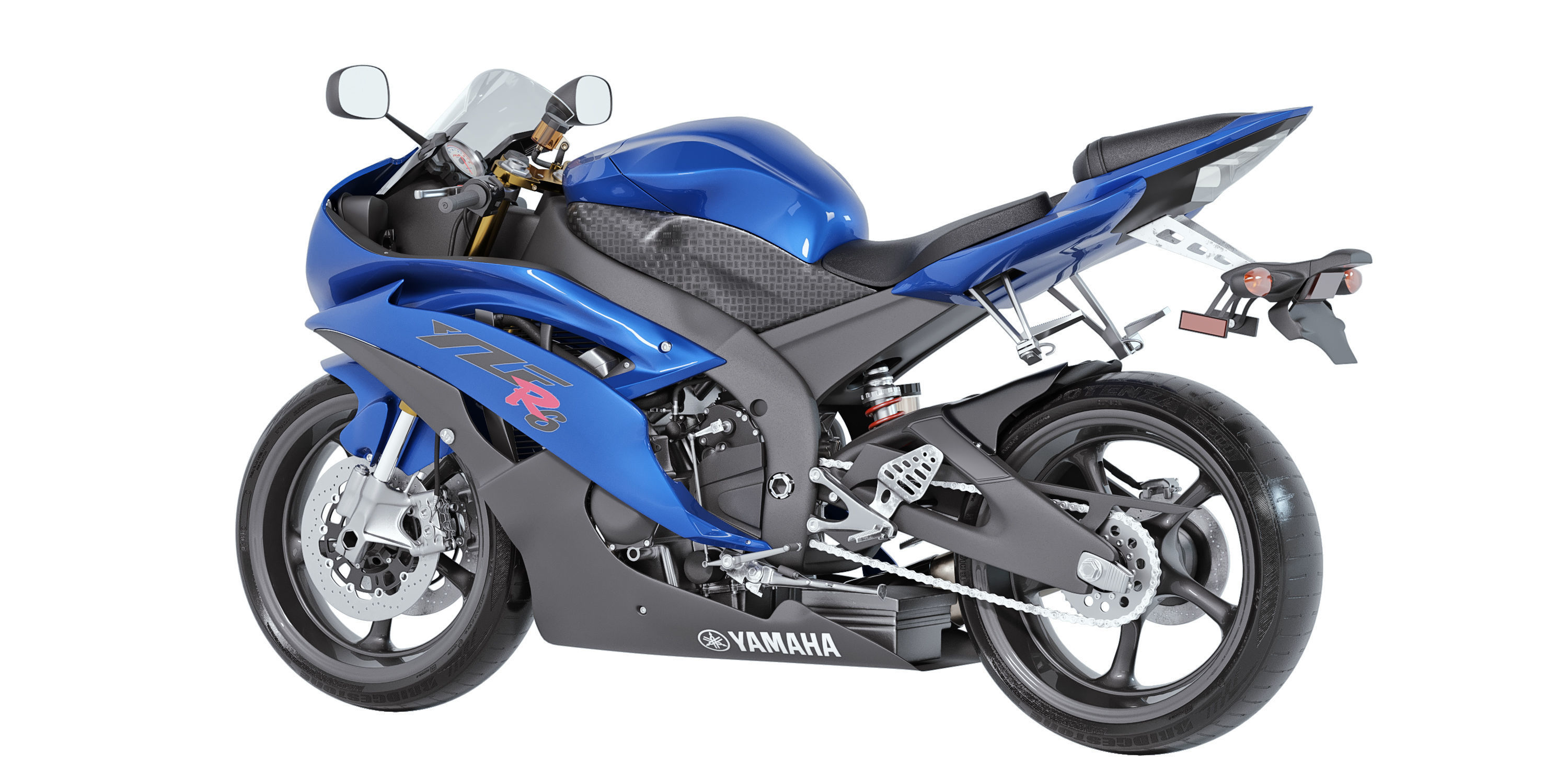 Yamaha YZF-R6 3D model_1