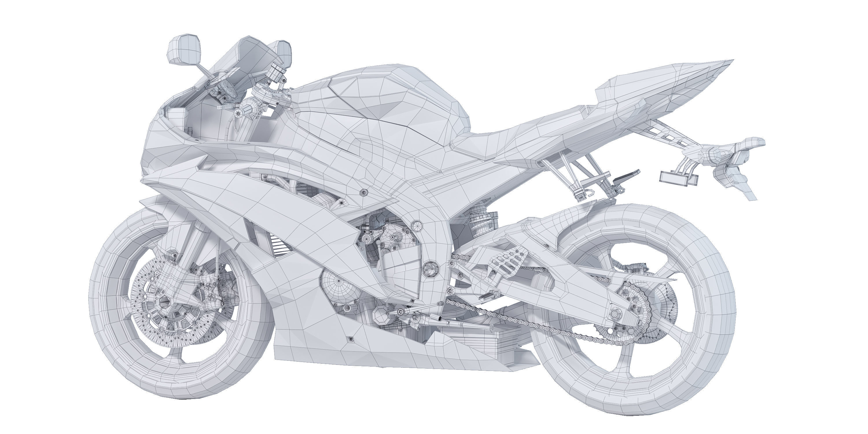 Yamaha YZF-R6 3D model_7