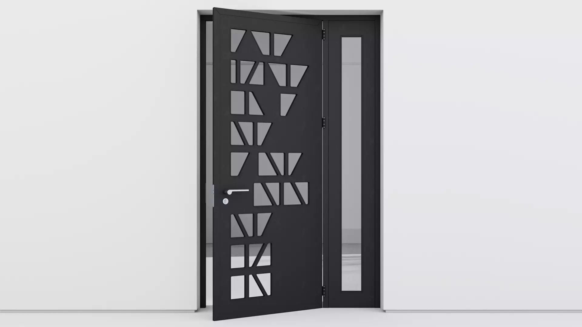 Aluminium door 349 3D model_0
