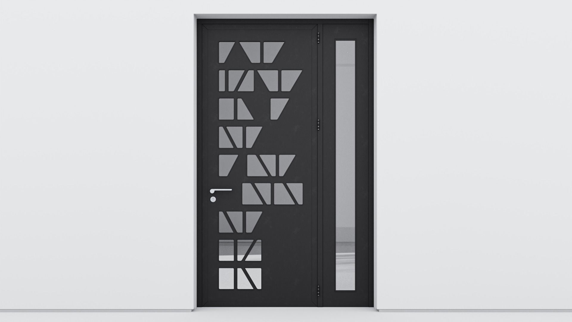 Aluminium door 349 3D model_1
