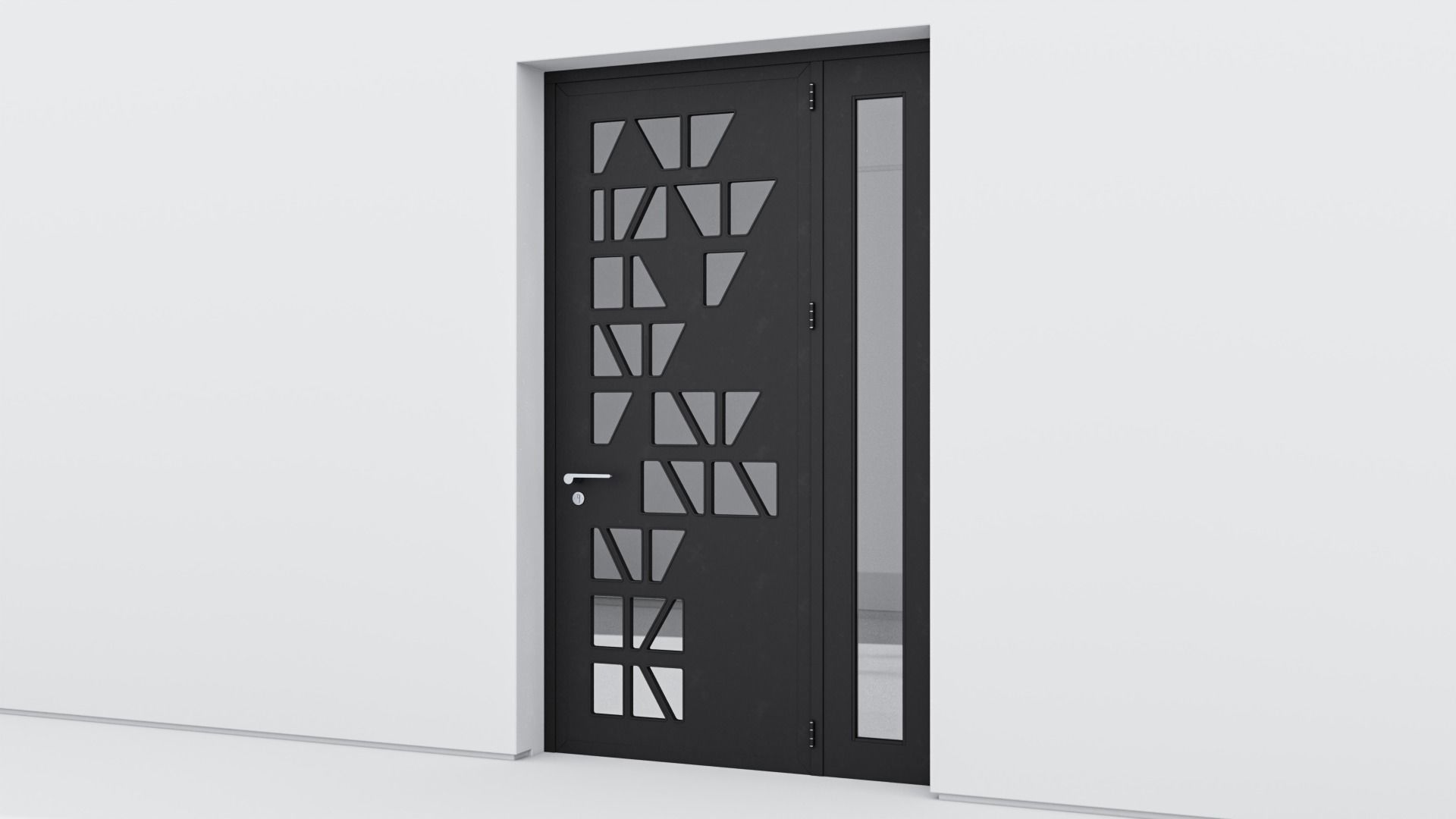 Aluminium door 349 3D model_2