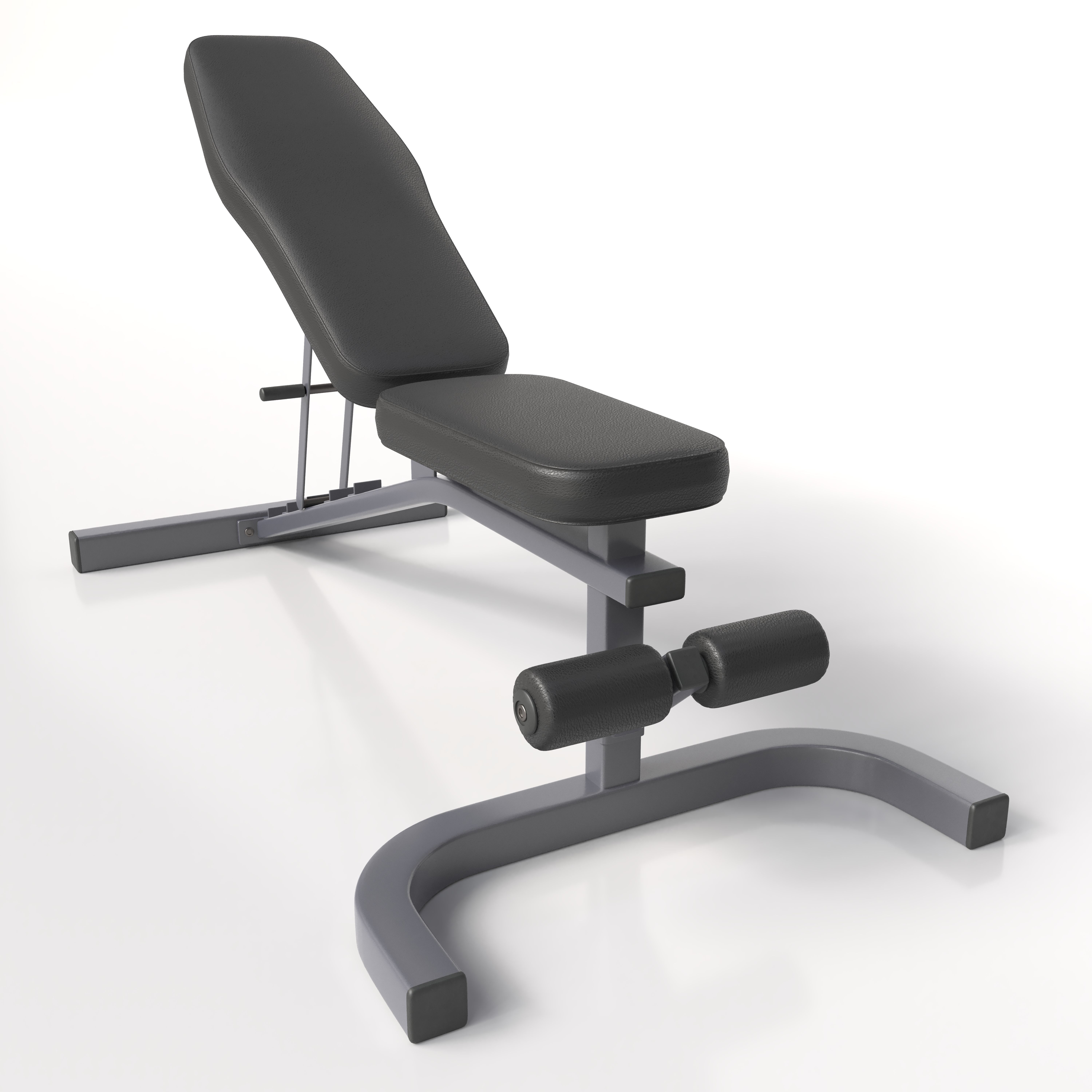 Gym Adjustable Bench 3D model_1
