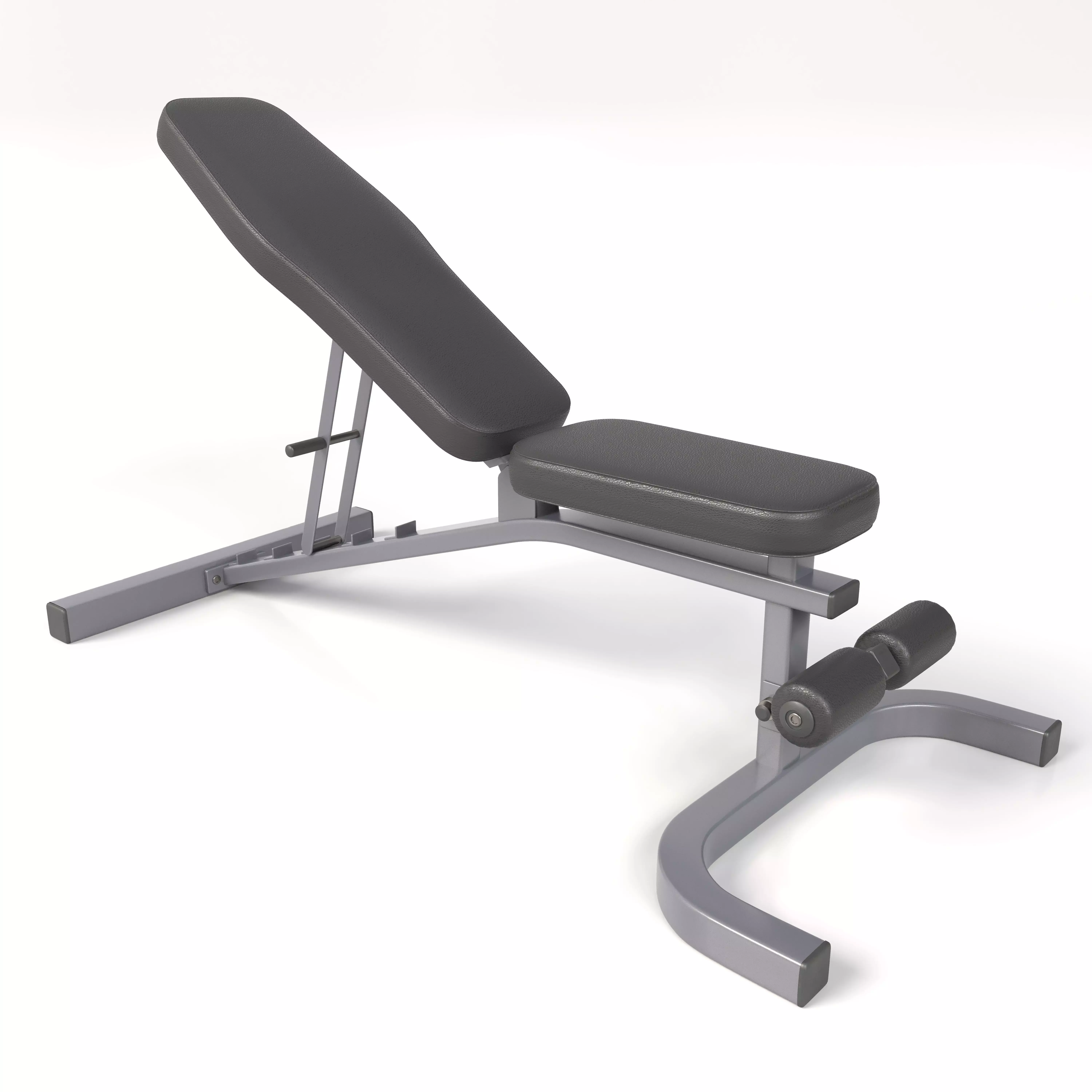Gym Adjustable Bench 3D model_0