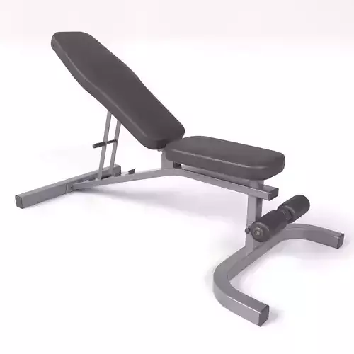 Gym Adjustable Bench 3D model