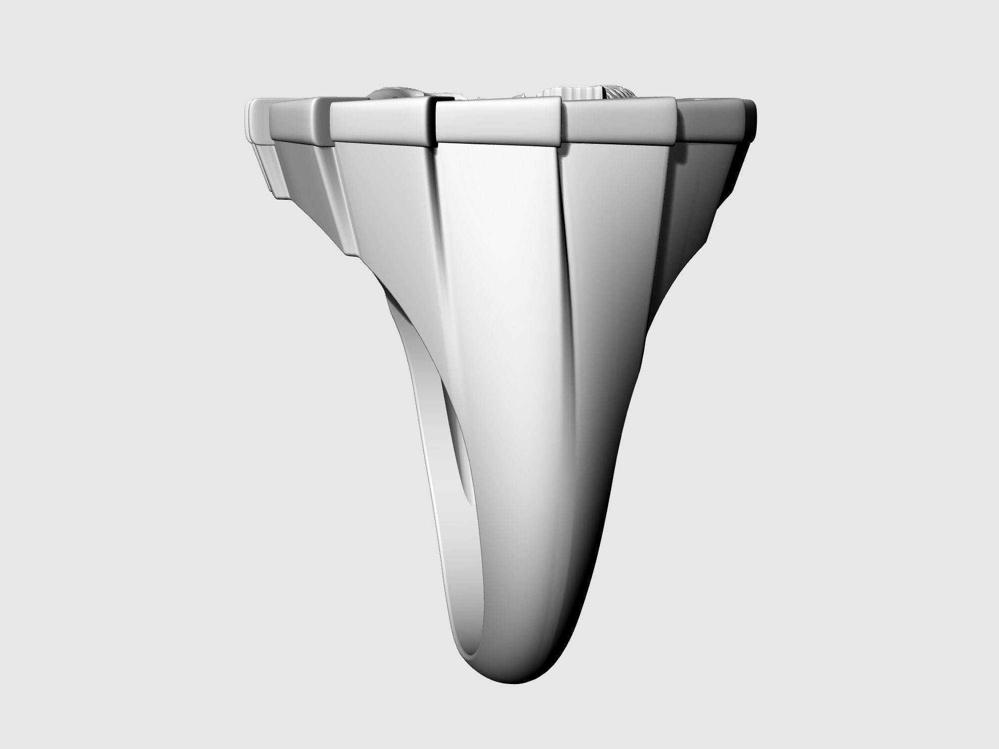 Yin Yang-Carp fishes Ring 3D print model_10