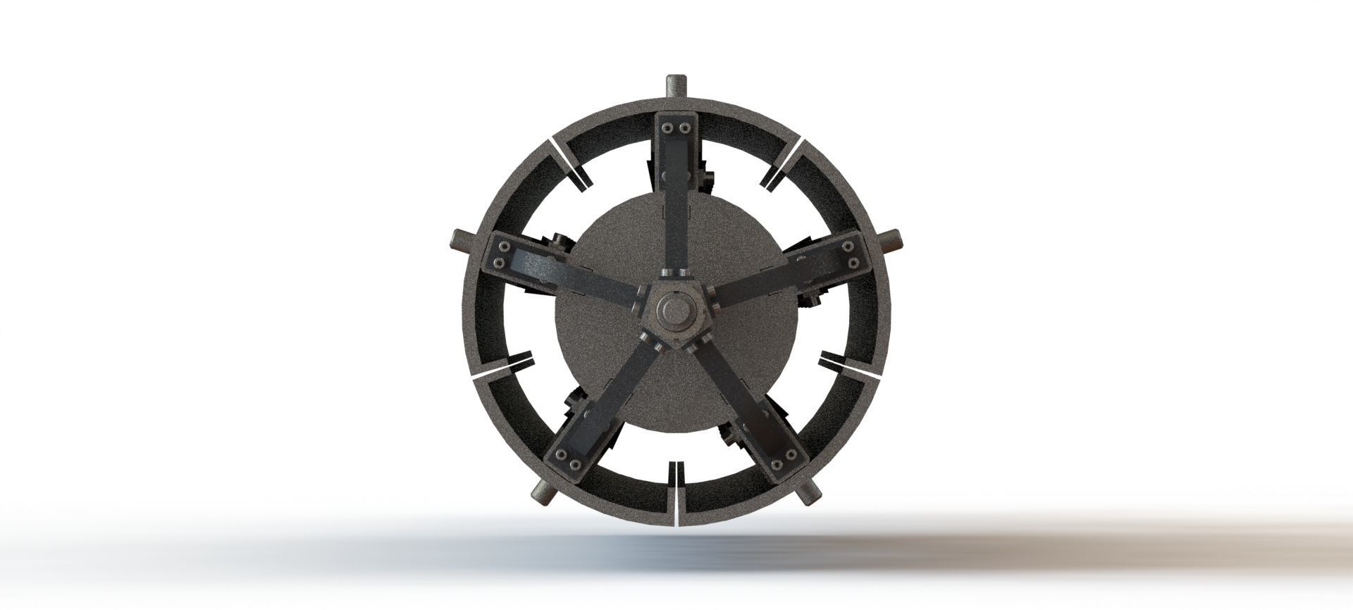 Desbobinadeira Uncoiler Decoiler 3D model_7