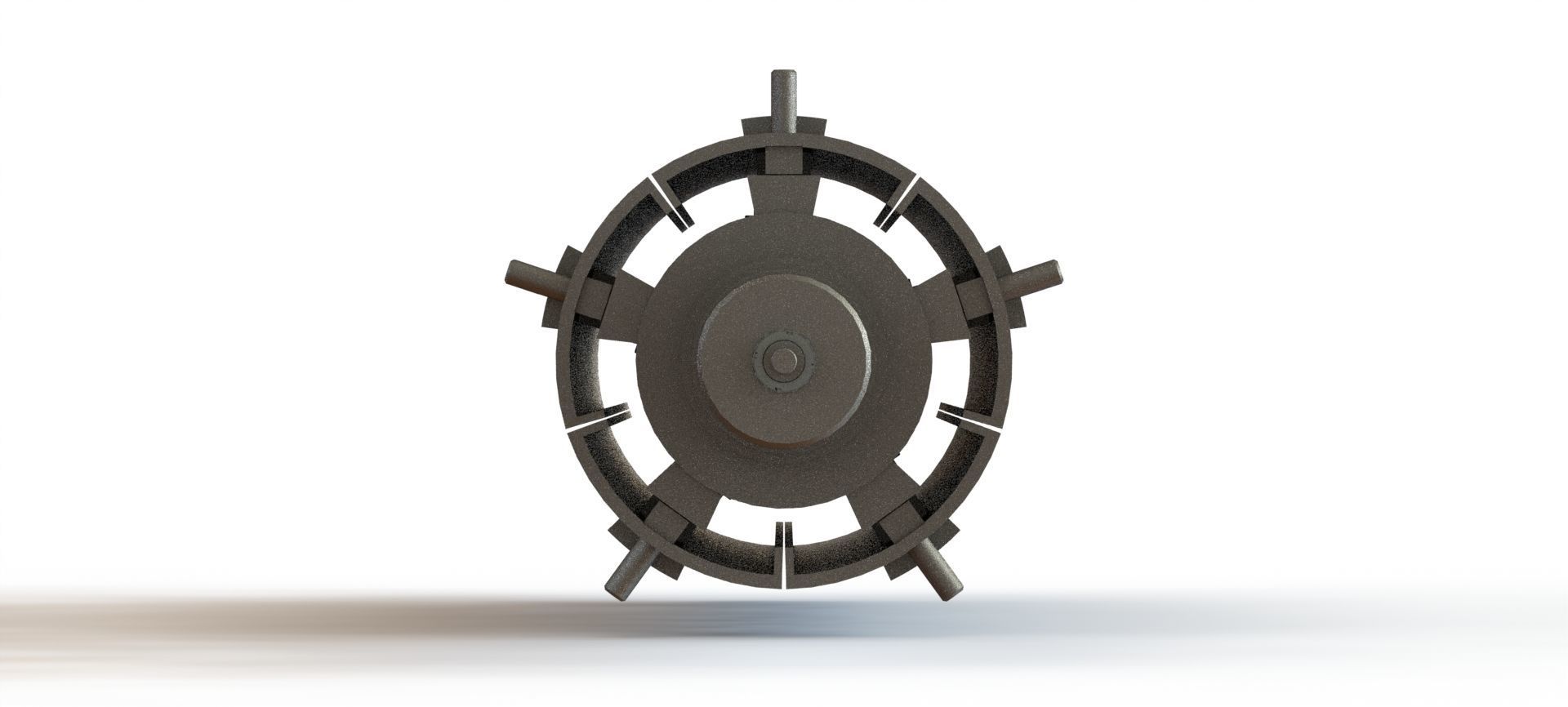 Desbobinadeira Uncoiler Decoiler 3D model_11