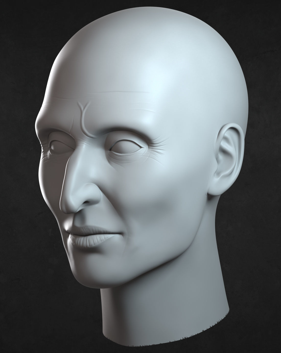 Valak demon nun head model 3D model_2