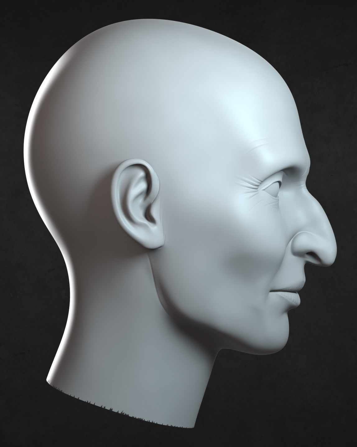 Valak demon nun head model 3D model_5