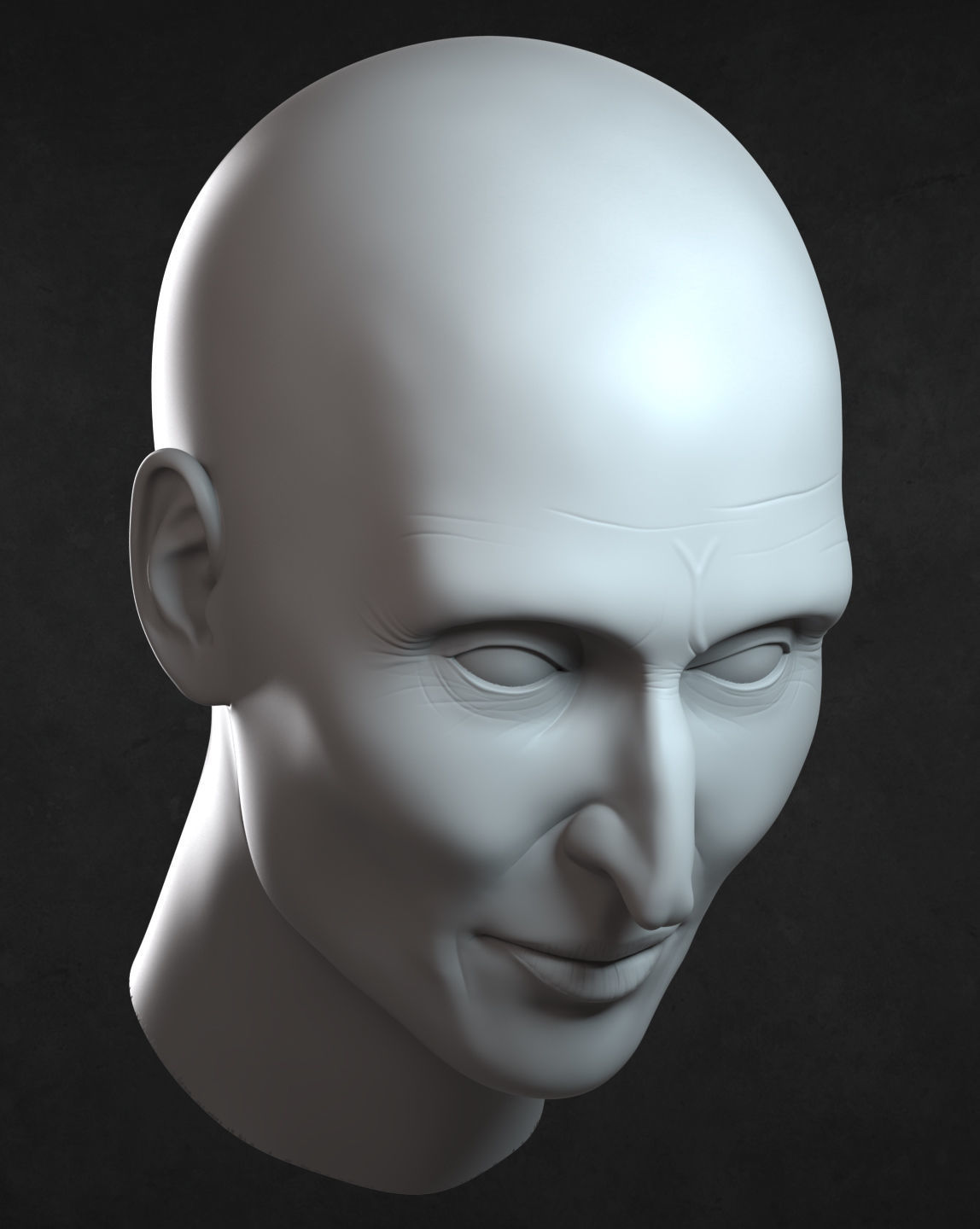 Valak demon nun head model 3D model_4