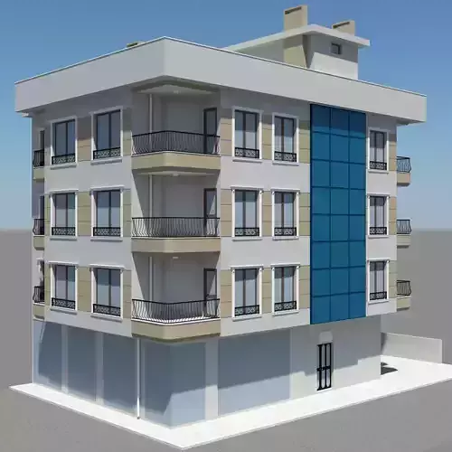 Apartment 1 building - building 3D model