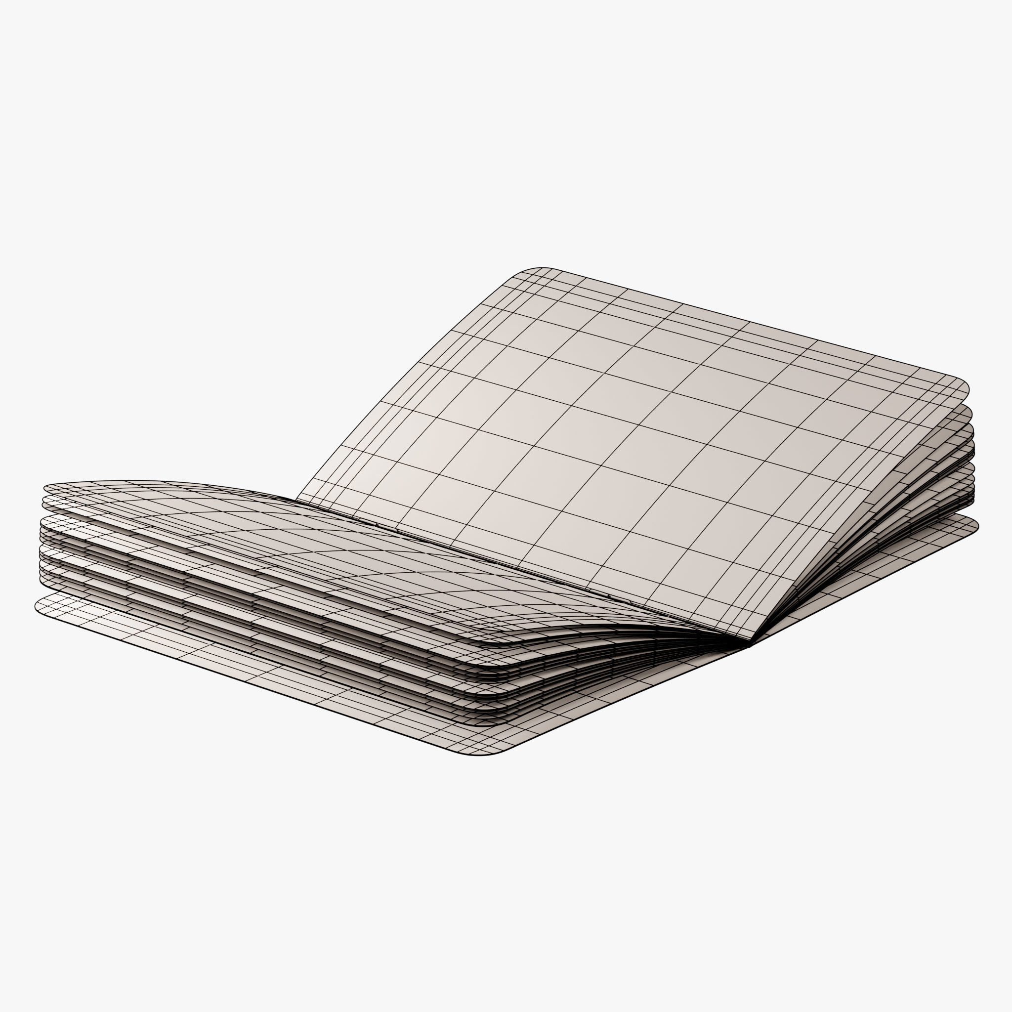 Notepad 3D model_10