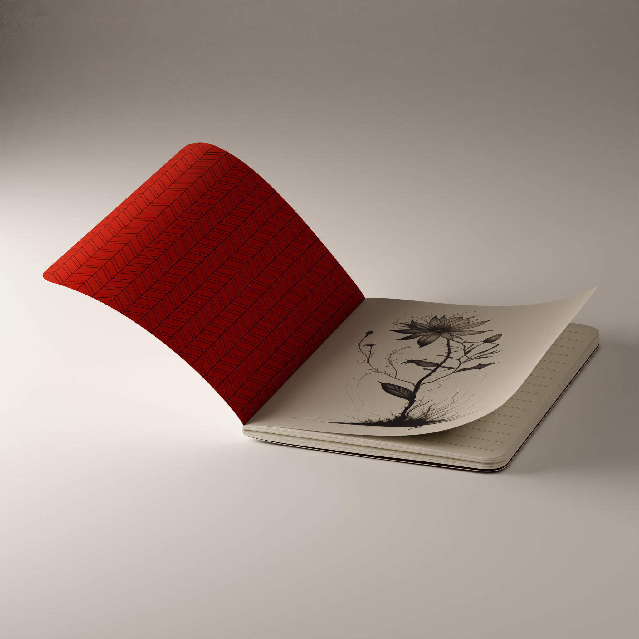 Notepad 3D model_3