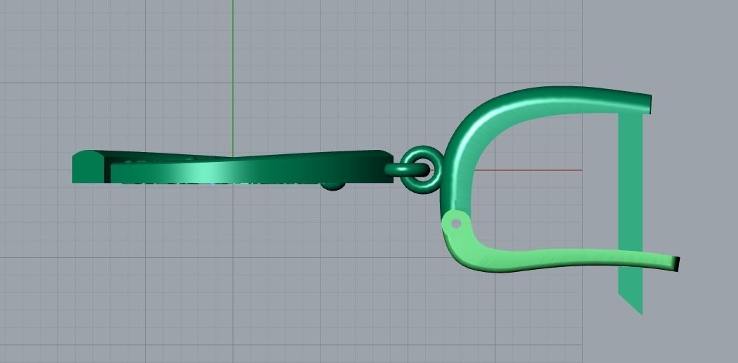 earrings 3D print model_10