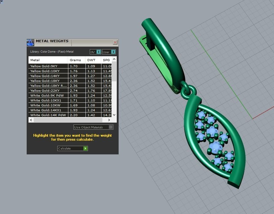earrings 3D print model_5