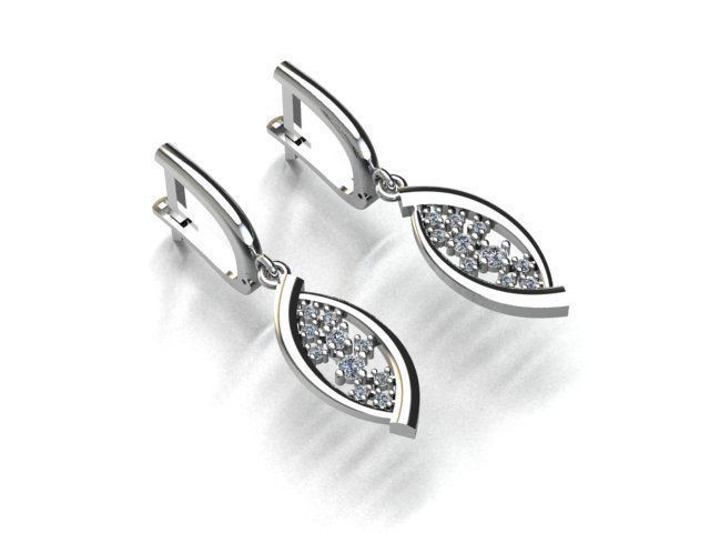 earrings 3D print model_1