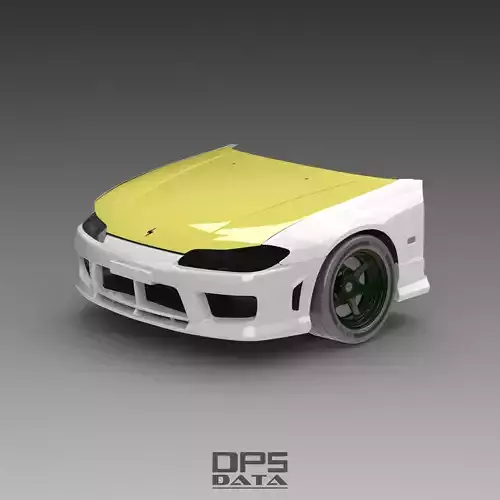 S15 Spec R Hood Exterior Surface - 3D Laser-Scanned