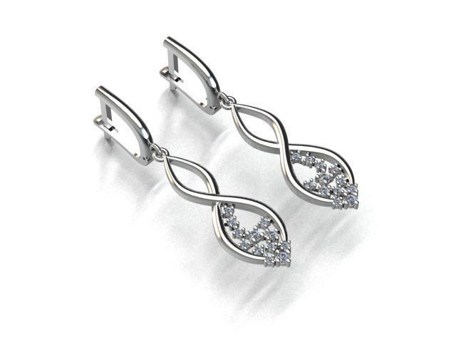 earrings 3D print model_1