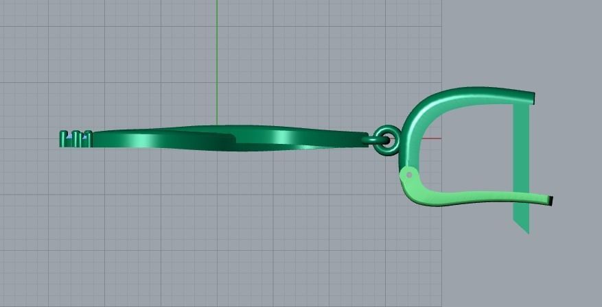 earrings 3D print model_10