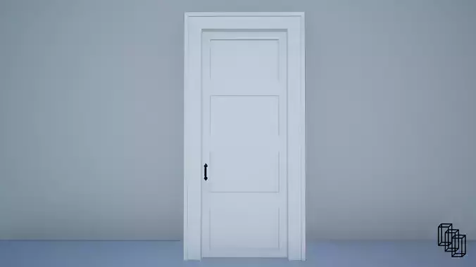 Door with trim