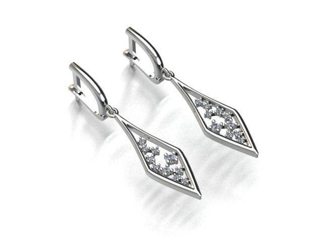 earrings 3D print model_1