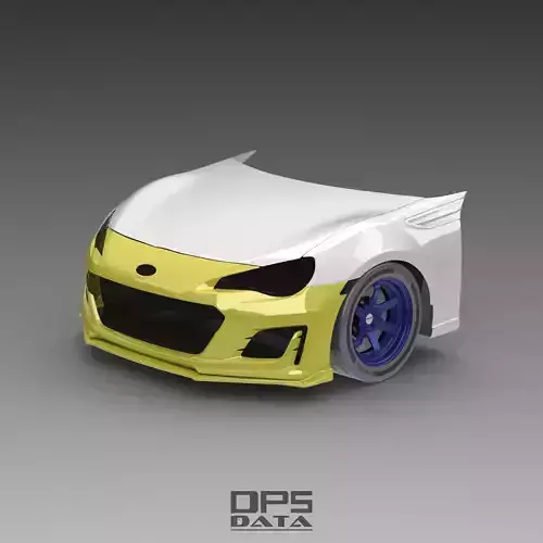 BRZ ZC6 Front Bumper Exterior Surface - 3D Laser-Scanned 3D model