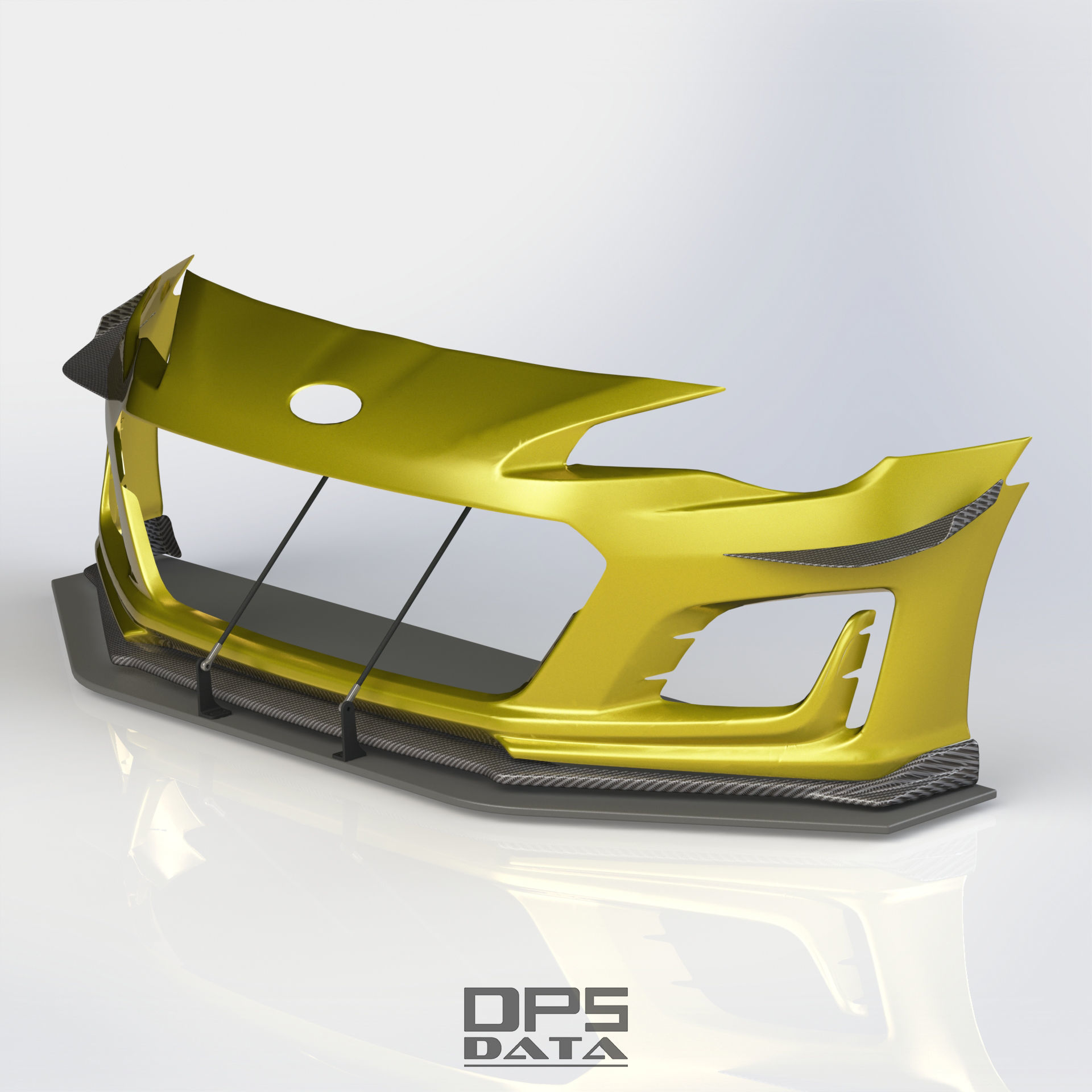 BRZ ZC6 Front Bumper Exterior Surface - 3D Laser-Scanned 3D model_5