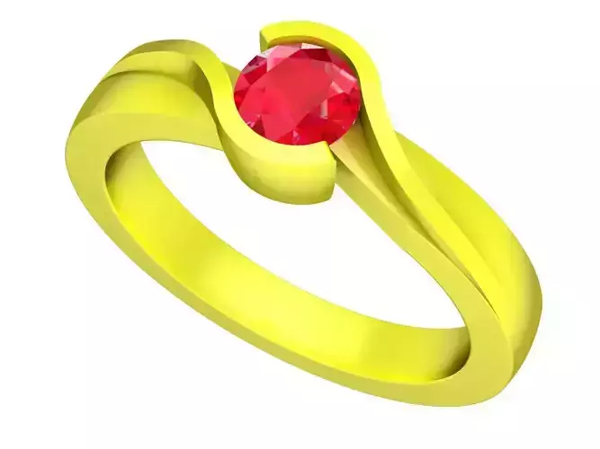 5121 simple hongkong diamond women ring