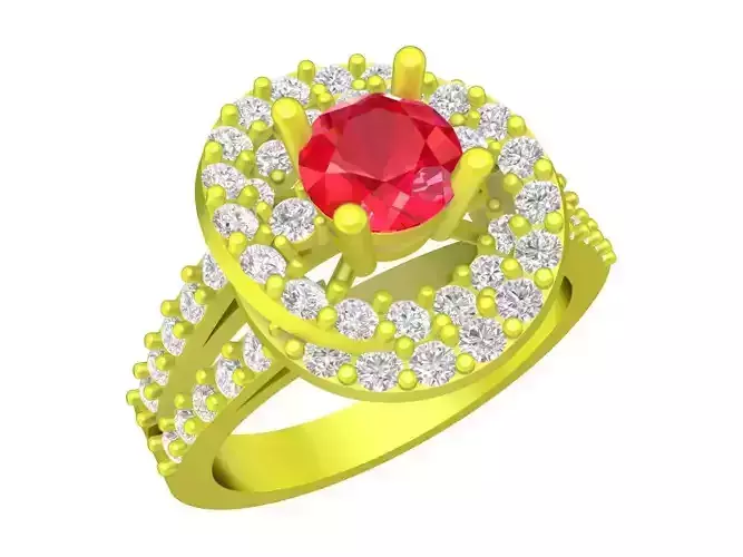 5123 asian fashion diamond lady ring 
