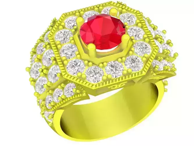 5124 asian luxury fashion diamond lady ring 
