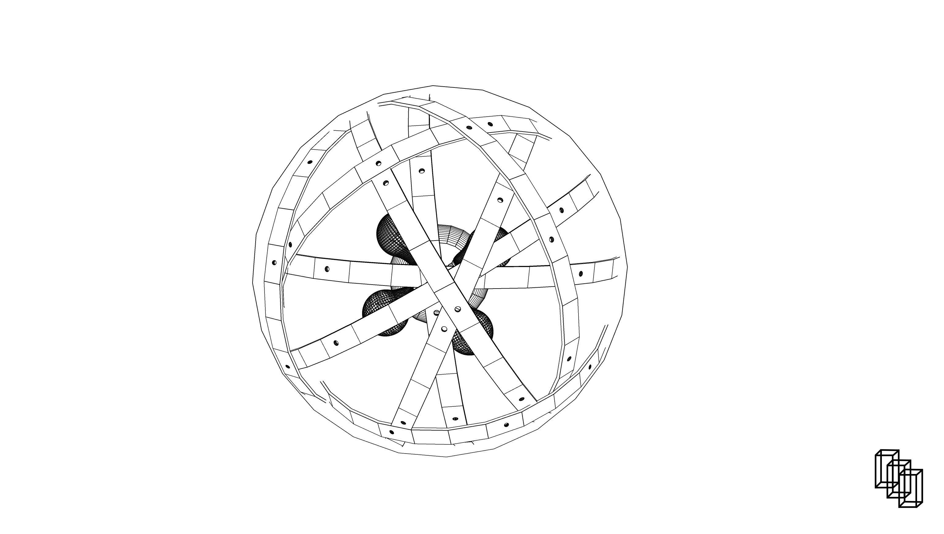 Rustic Lighting Fixture 3D model_5