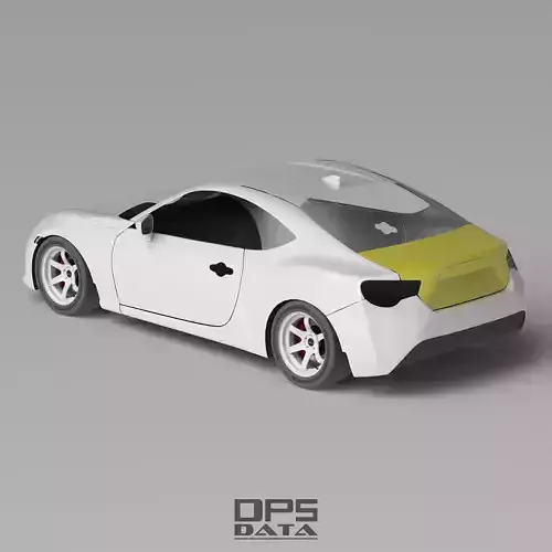 86 ZN6 Trunk Exterior Surface - 3D Laser-Scanned