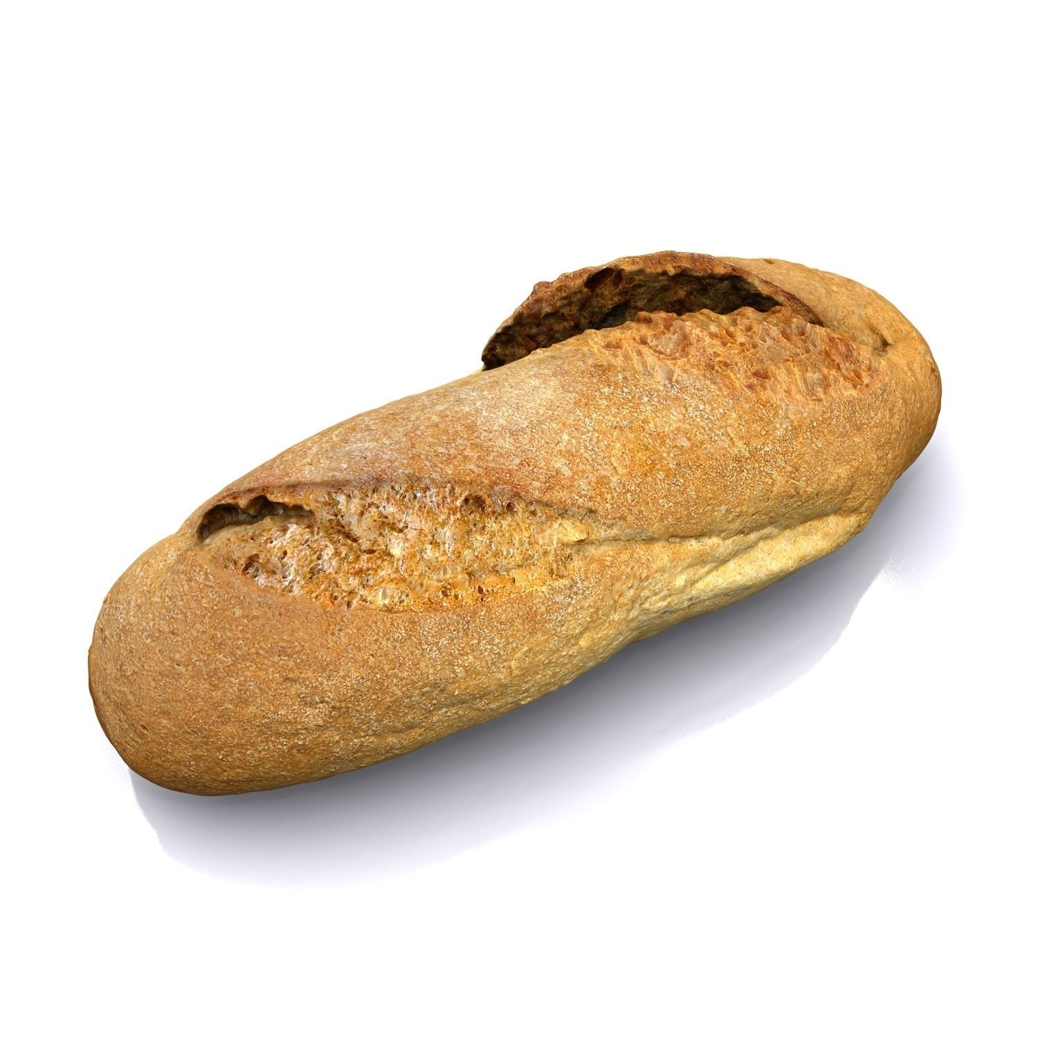 Bread B loaf of 3D model_9