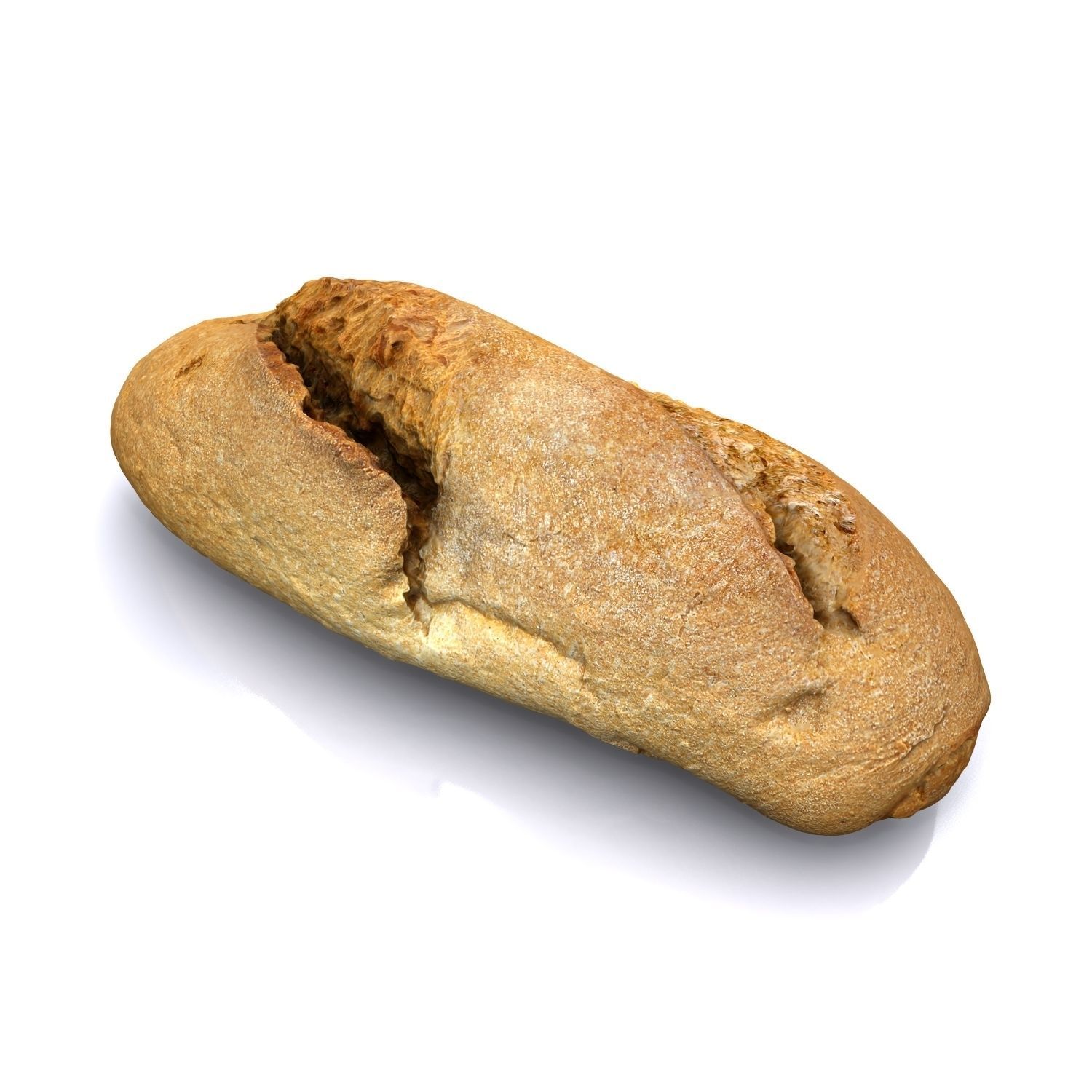 Bread B loaf of 3D model_7