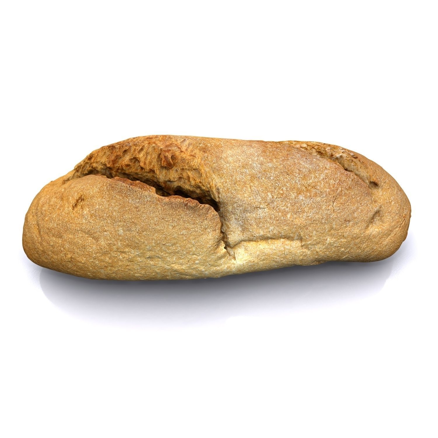 Bread B loaf of 3D model_6