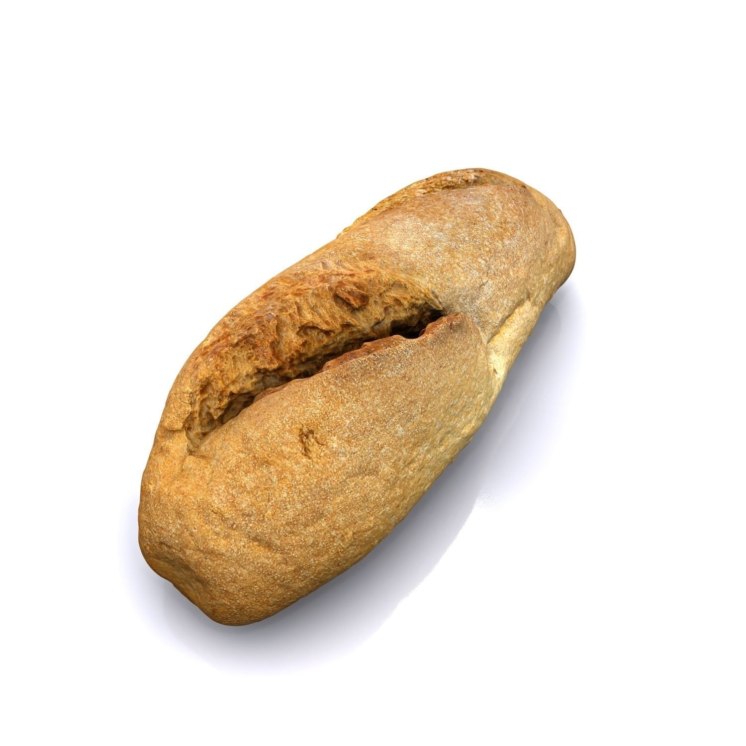 Bread B loaf of 3D model_5