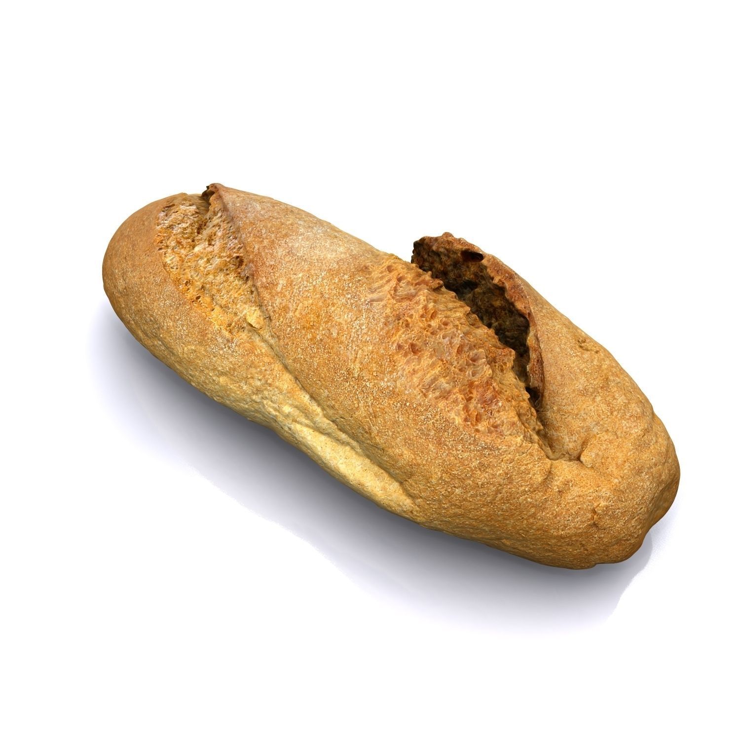 Bread B loaf of 3D model_3