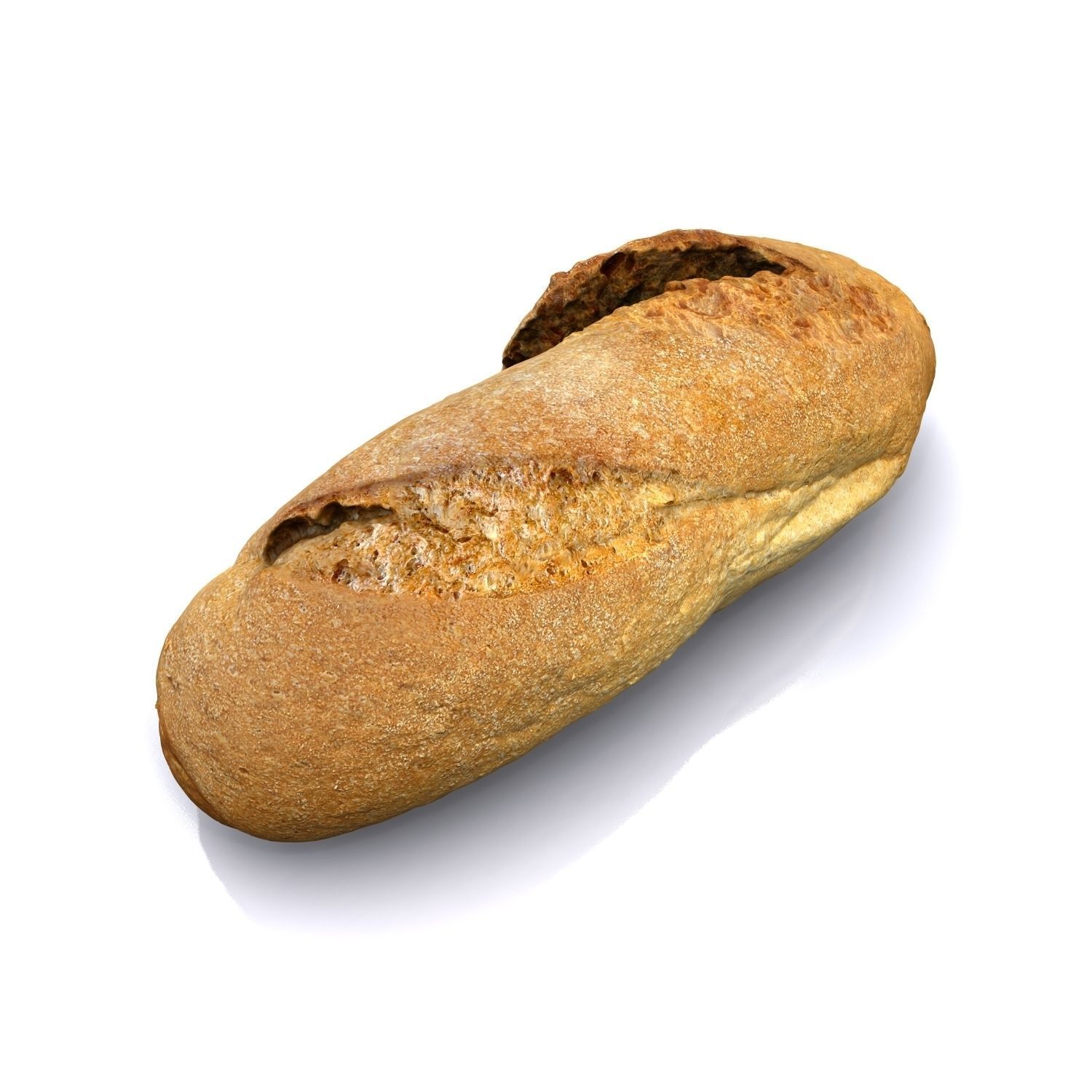 Bread B loaf of 3D model_1