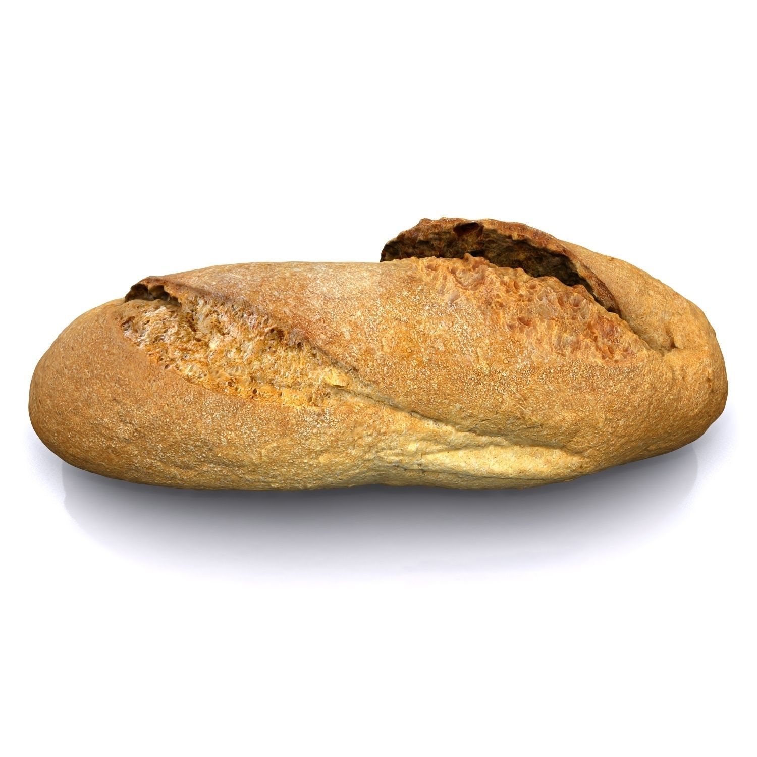 Bread B loaf of 3D model_2