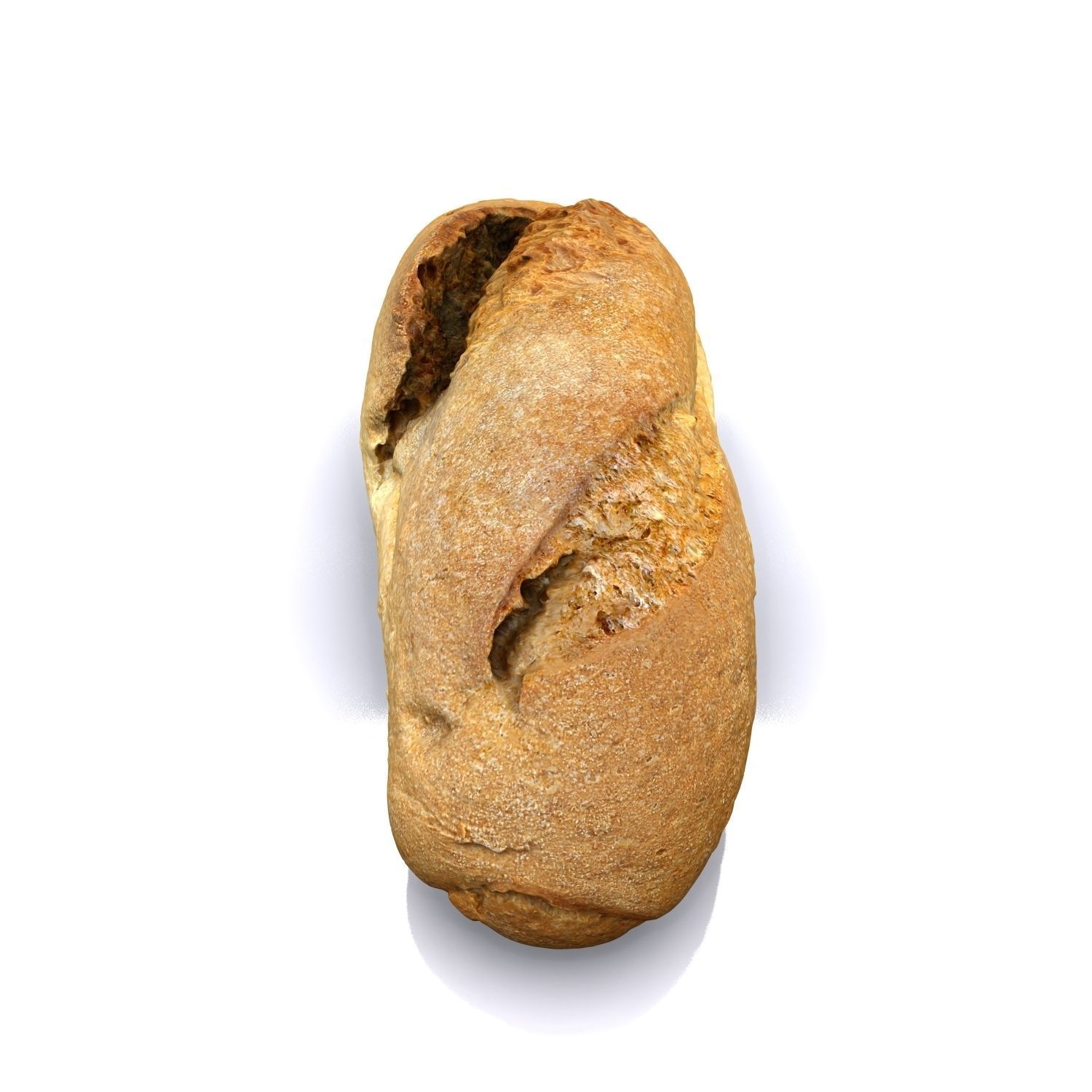 Bread B loaf of 3D model_8